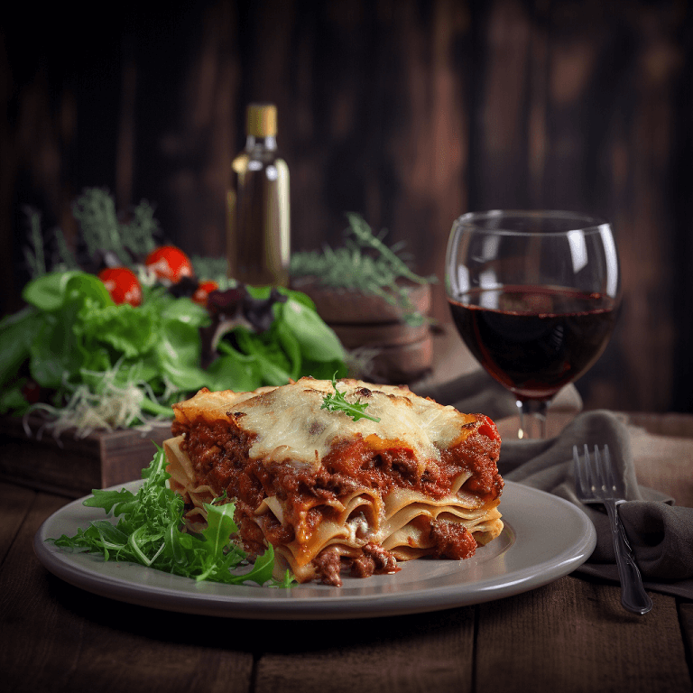 Beef Lasagna: A Classic Dish for 7 Stelle Cabernet Sauvignon